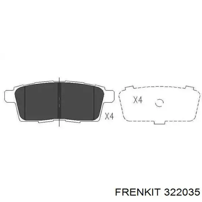 322035 Frenkit Ремкомплект тормозного цилиндра переднего