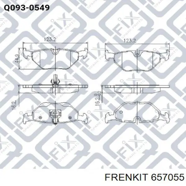Мотор привода тормозного суппорта заднего Frenkit 657055 цена, от 26.72 USD