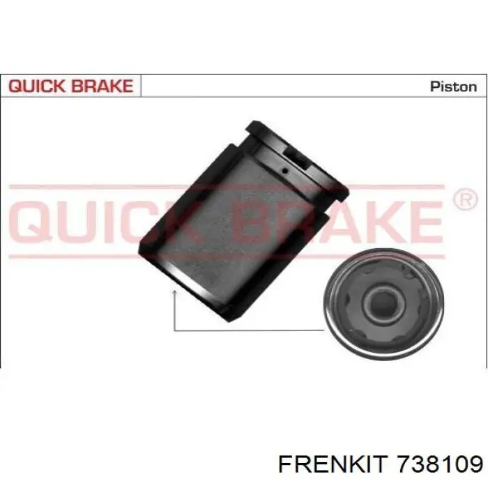 Ремкомплект заднего тормозного суппорта на Volkswagen Polo V 6R1, 6C1