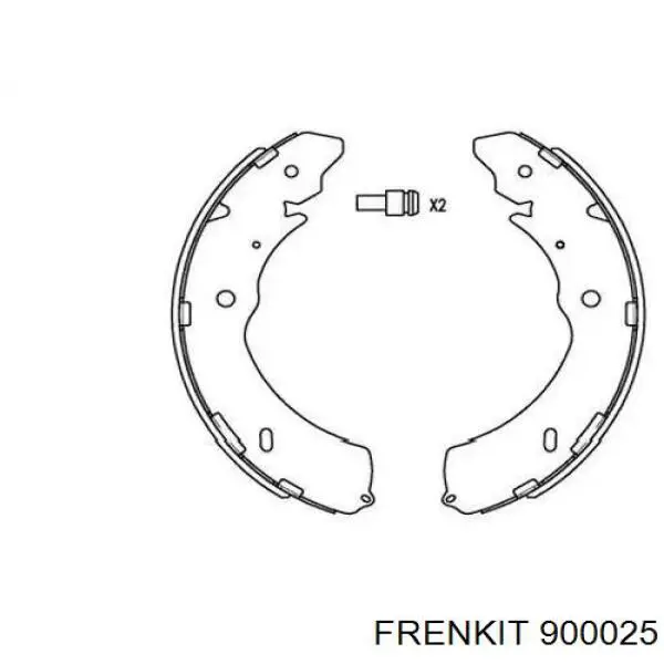 Комплект пружинок крепления дисковых колодок задних Frenkit 900025 цена, от 6.49 USD
