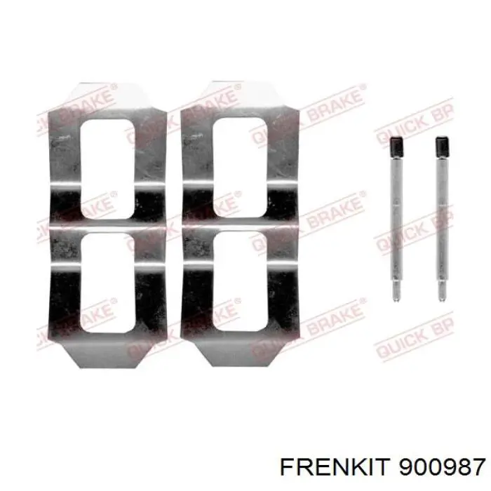 900987 Frenkit комплект пружинок крепления дисковых колодок передних