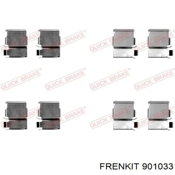 901033 Frenkit Комплект пружинок крепления дисковых колодок, задних