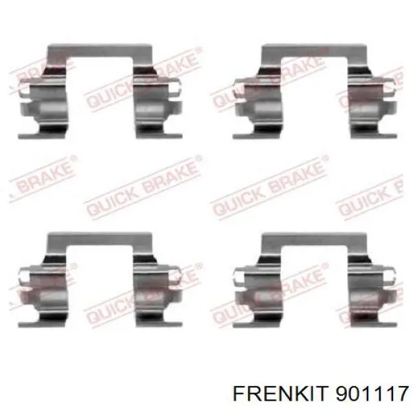 901117 Frenkit комплект пружинок крепления дисковых колодок задних