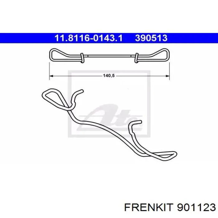 Пружинная защелка суппорта Frenkit 901123 цена, от 3.53 USD