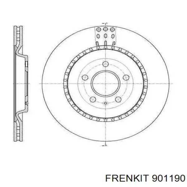 Juego de reparación, pastillas de frenos 901190 Frenkit