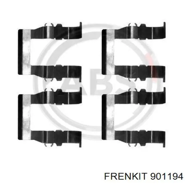 901194 Frenkit kit de molas de fixação de sapatas de disco dianteiras