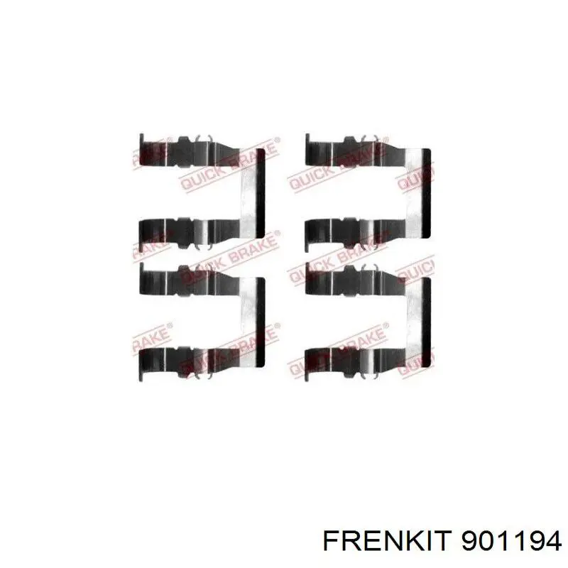 Комплект пружинок крепления дисковых колодок, передних Frenkit 901194 цена, от 6.34 USD