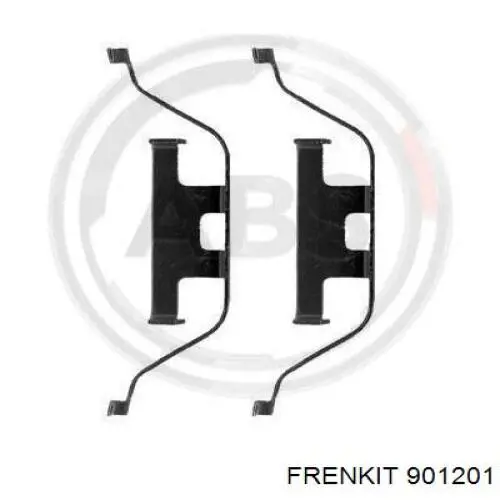 Комплект пружинок крепления дисковых колодок задних 901201 Frenkit