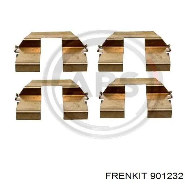 901232 Frenkit Комплект пружинок крепления дисковых колодок, задних