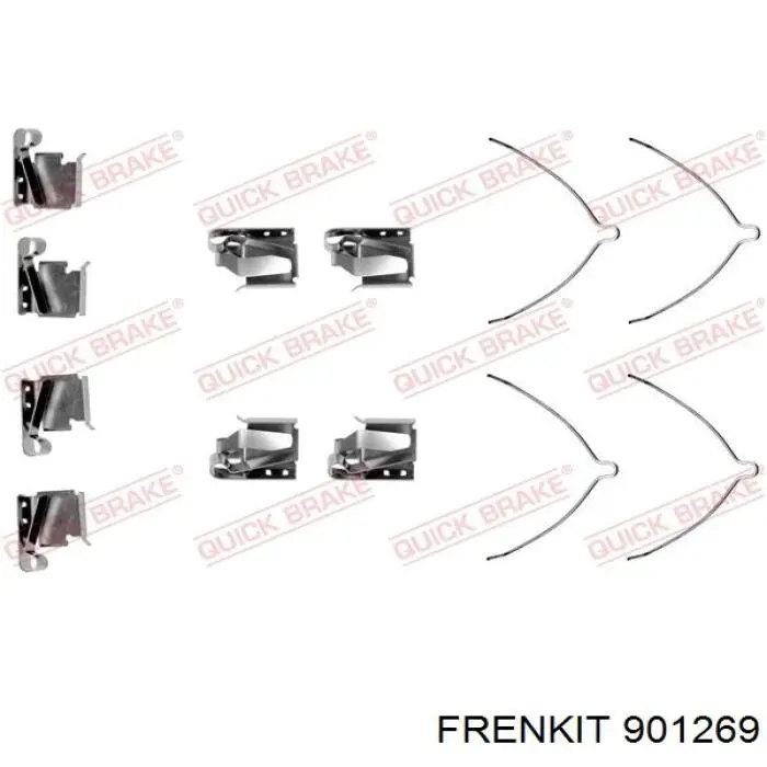 901269 Frenkit Ремкомплект торм. колодок