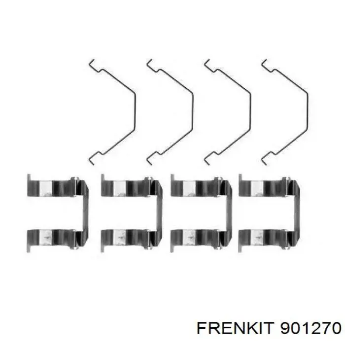 Ремкомплект тормозных колодок 901270 Frenkit
