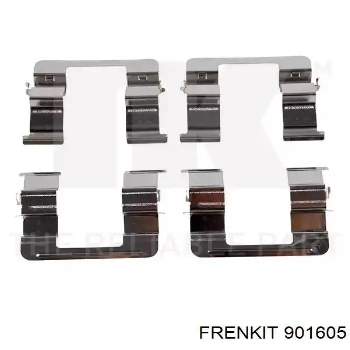 Комплект пружинок крепления дисковых колодок передних 901605 Frenkit