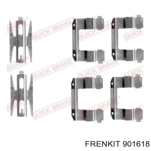 901618 Frenkit комплект пружинок крепления дисковых колодок передних