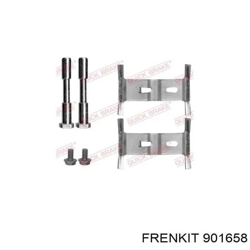 901658 Frenkit kit de molas de fixação de sapatas de disco dianteiras