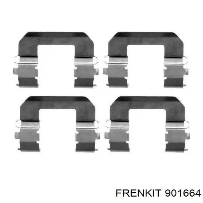 Комплект пружинок крепления дисковых колодок, передних Frenkit 901664 цена, от 6.33 USD
