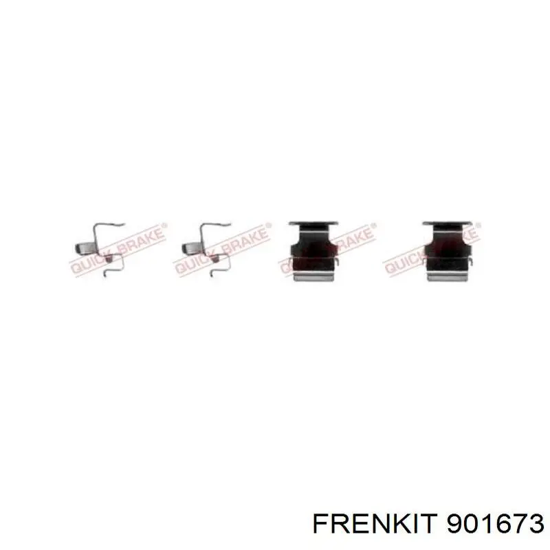 Купить 901673 Frenkit Комплект пружинок крепления дисковых колодок задних
