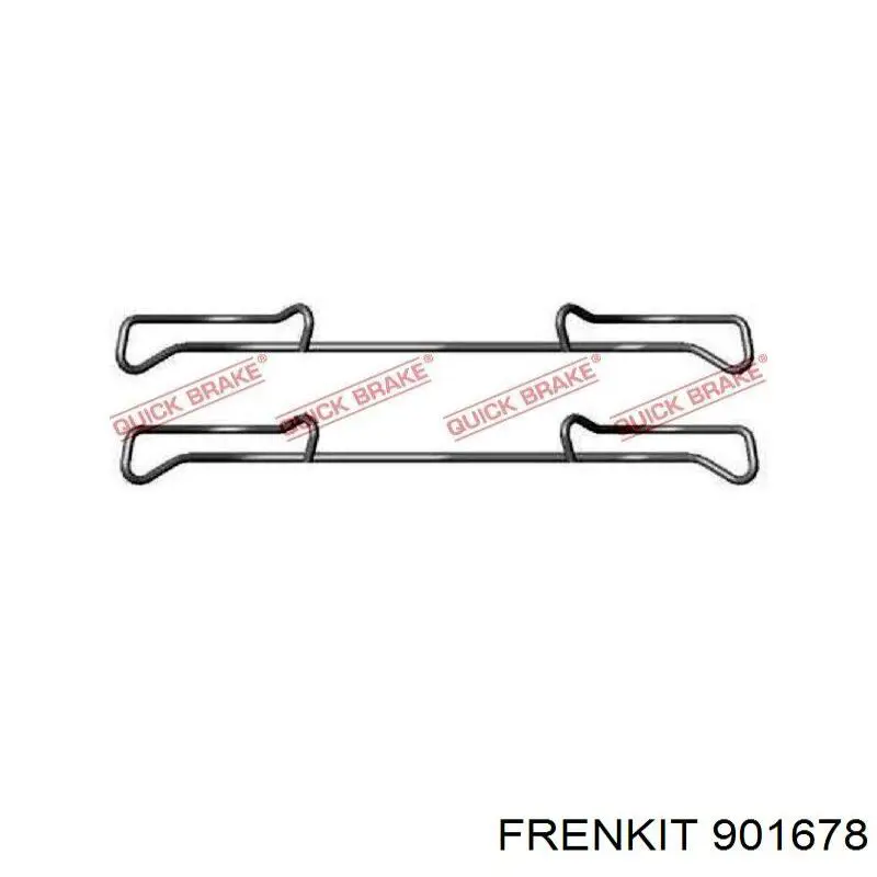 Комплект пружинок крепления дисковых колодок передних 901678 Frenkit