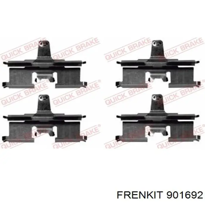 901692 Frenkit комплект пружинок крепления дисковых колодок задних