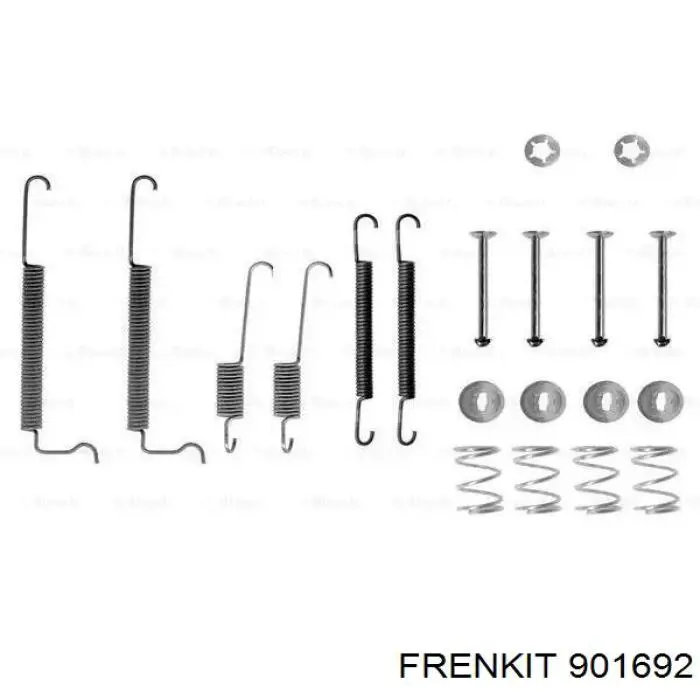Комплект пружинок крепления дисковых колодок задних Frenkit 901692 цена, от 7.80 USD