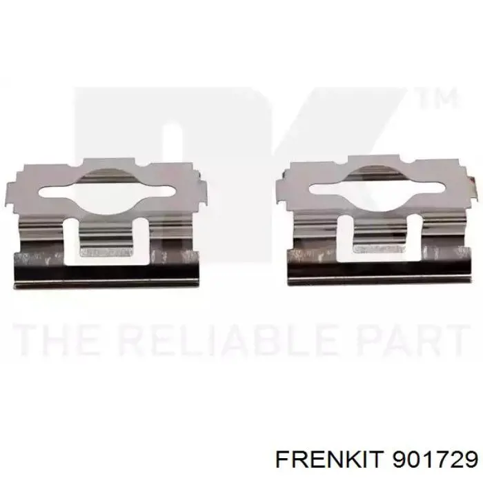 Комплект пружинок крепления дисковых колодок, передних Frenkit 901729 цена, от 5.72 USD