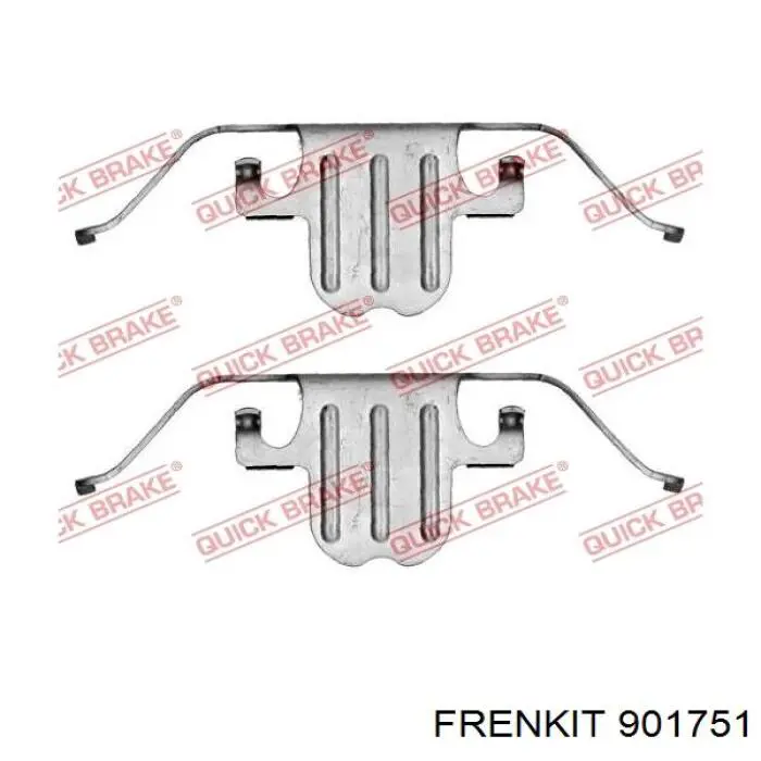 901751 Frenkit комплект пружинок крепления дисковых колодок передних