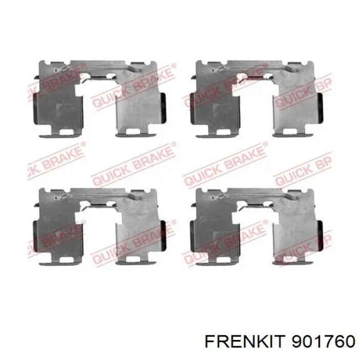 901760 Frenkit Комплект пружинок крепления дисковых колодок, задних