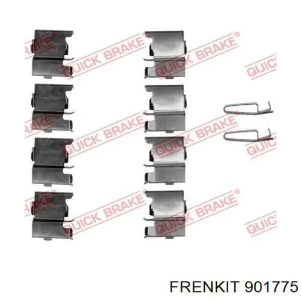 901775 Frenkit комплект пружинок крепления дисковых колодок передних