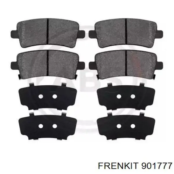 901777 Frenkit комплект пружинок крепления дисковых колодок задних