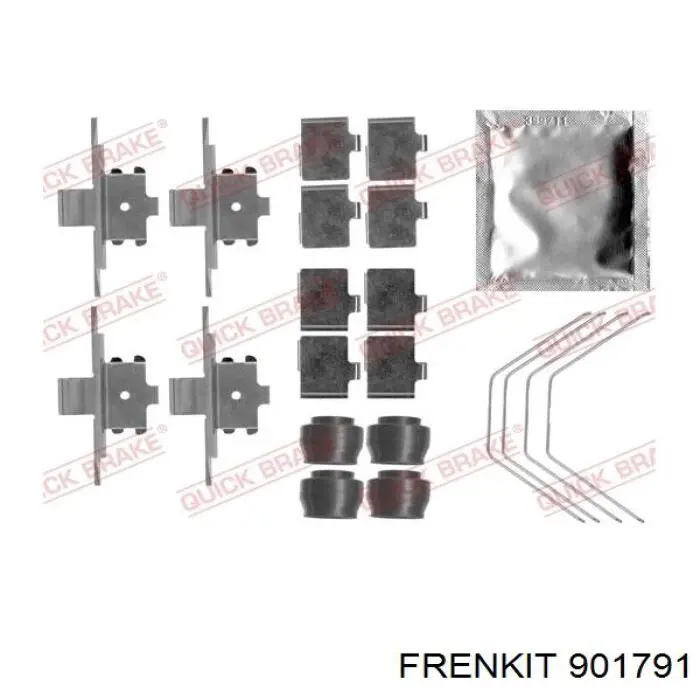 901791 Frenkit пластина противоскрипная крепления тормозной колодки передней