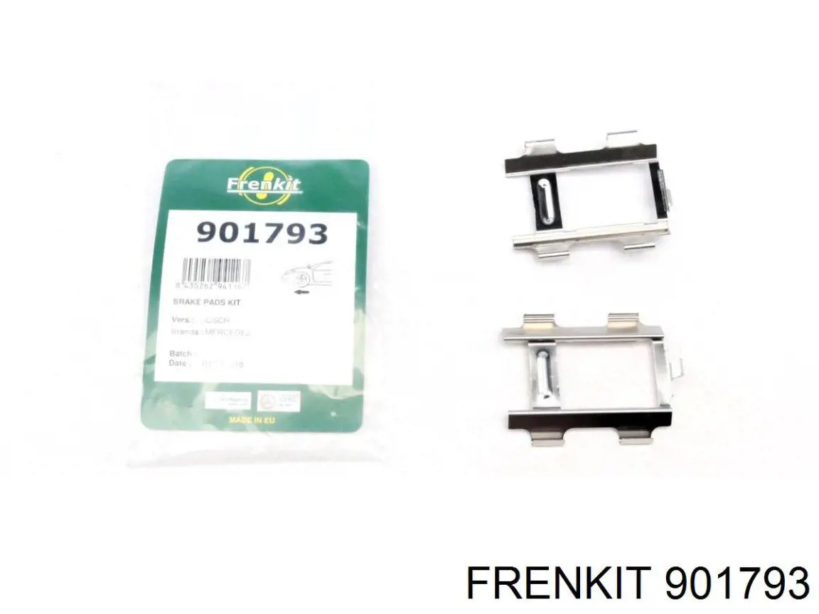 901793 Frenkit kit de molas de fixação de sapatas de disco traseiras