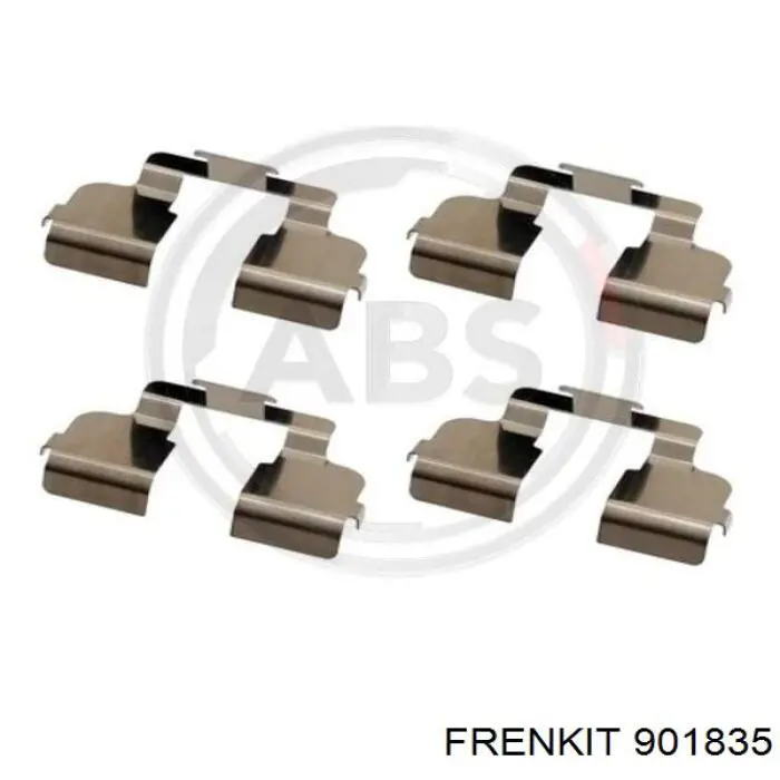 Комплект пружинок крепления дисковых колодок, передних Frenkit 901835 цена, от 6.04 USD