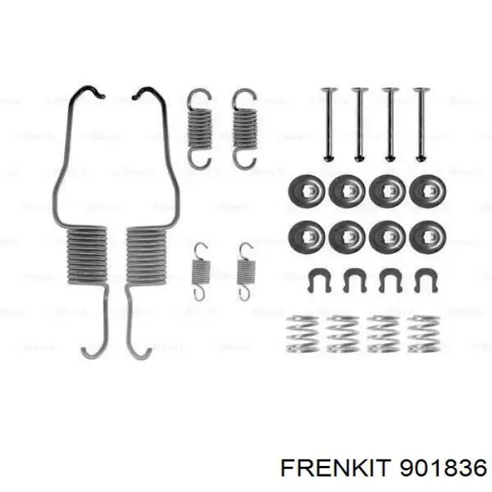 901836 Frenkit kit de reparação dos freios traseiros