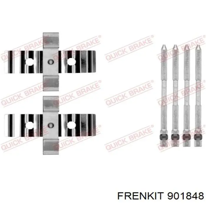 901848 Frenkit комплект пружинок крепления дисковых колодок передних