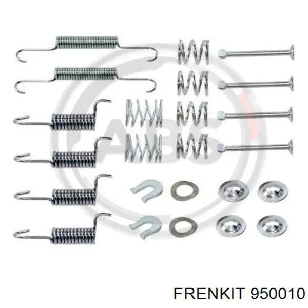 950010 Frenkit kit de montagem das sapatas traseiras de tambor