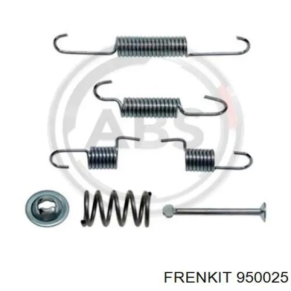 Монтажный комплект задних барабанных колодок 950025 Frenkit