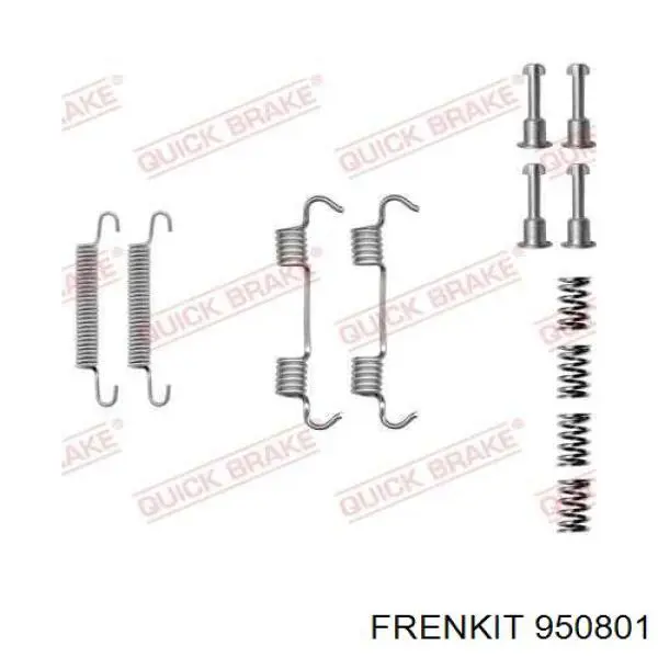 Juego de reparación, pastillas de frenos 950801 Frenkit