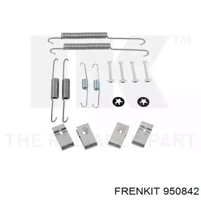 Установочный комплект задних барабанных колодок Frenkit 950842 цена, от 8.70 USD