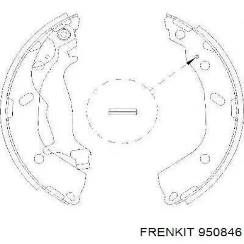 Купить 950846 Frenkit Ремкомплект тормозных колодок
