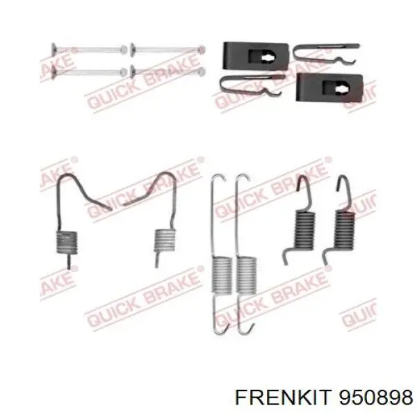 Купить 950898 Frenkit Монтажный комплект задних барабанных колодок
