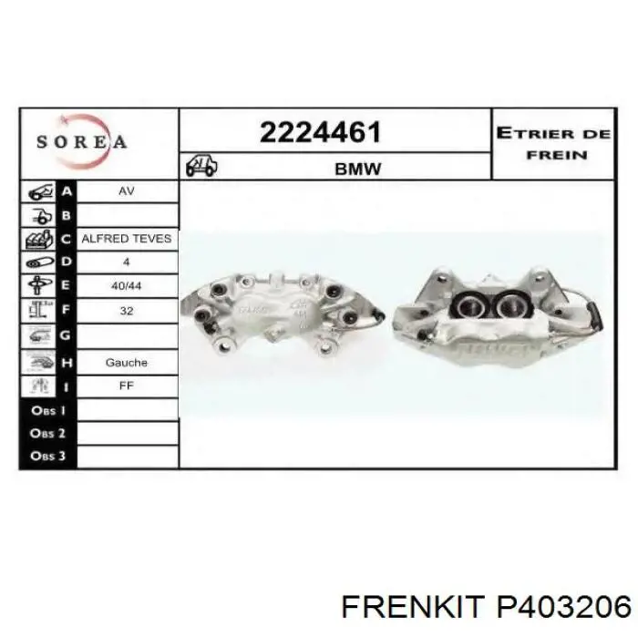  Frenkit P403206 цена, от 5.23 USD