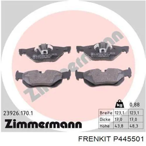 Поршень суппорта тормозного, заднего Frenkit P445501 цена, от 6.75 USD