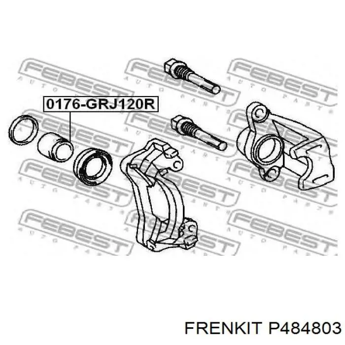 Поршень суппорта тормозного заднего P484803 Frenkit