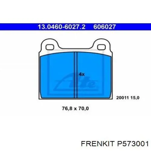 Купить P573001 Frenkit Поршень суппорта тормозного переднего