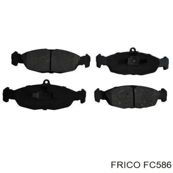 Передние тормозные колодки FC586 Frico