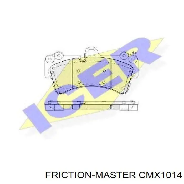 Купить CMX1014 Friction Master Колодки тормозные