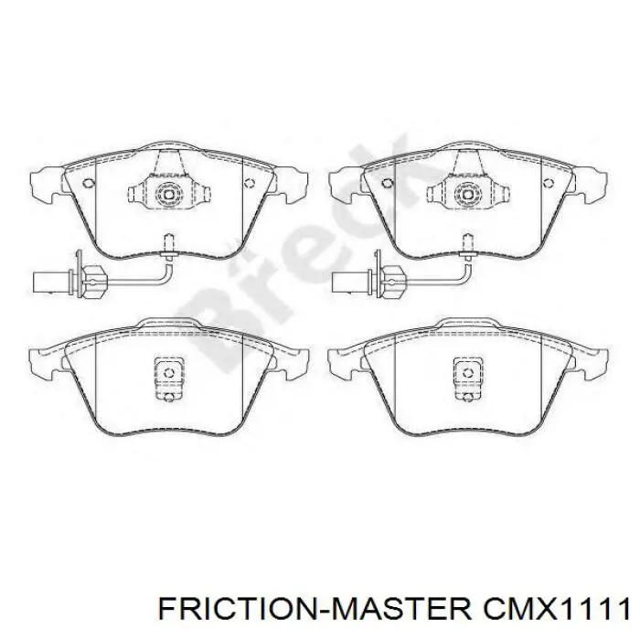 Купить CMX1111 Friction Master Колодки тормозные