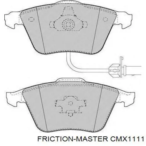 Передние тормозные колодки CMX1111 Friction Master