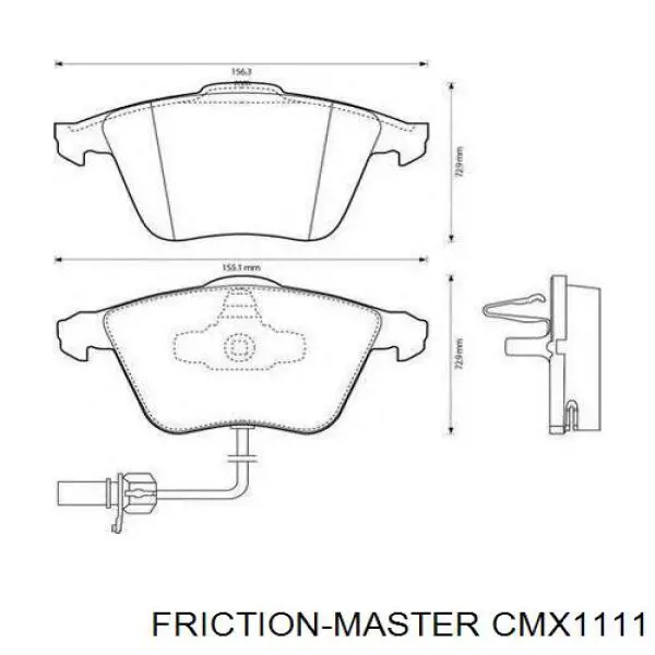 Колодки Friction Master CMX1111 цена, от 49.80 USD