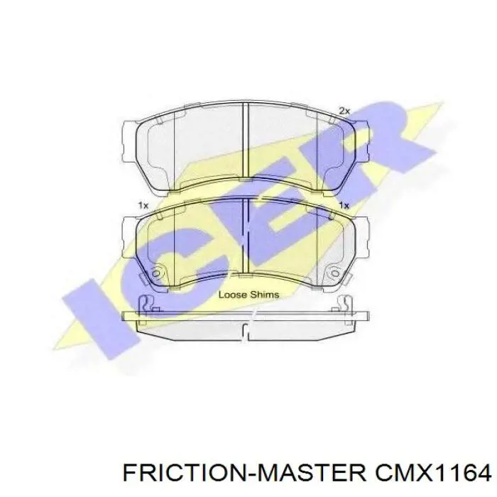 CMX1164 Friction Master Колодки передние