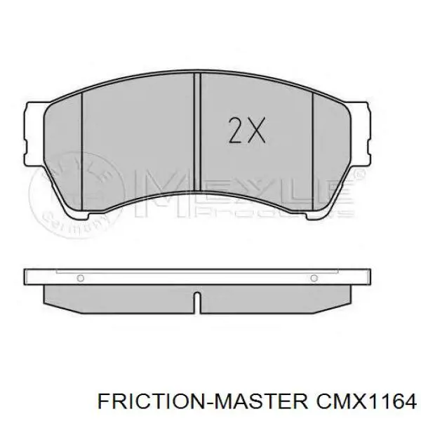 Колодки Friction Master CMX1164 цена, от 18.72 USD